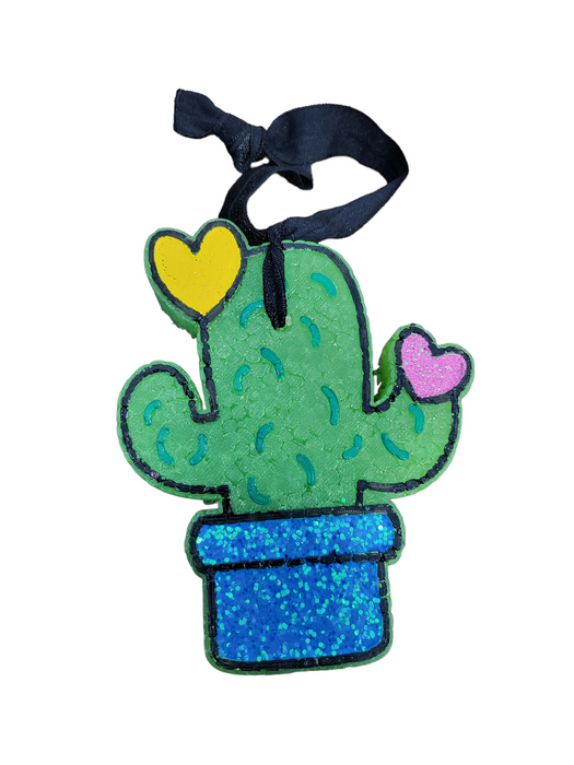 Cactus With Hearts Car Freshie